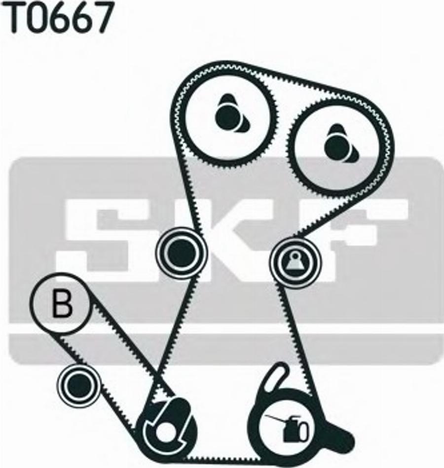 SKF VKMA 95006 - Zobsiksnas komplekts ps1.lv