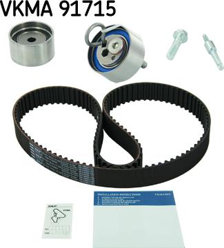 SKF VKMA 91715 - Zobsiksnas komplekts ps1.lv