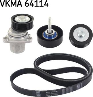 SKF VKMA 64114 - Ķīļrievu siksnu komplekts ps1.lv