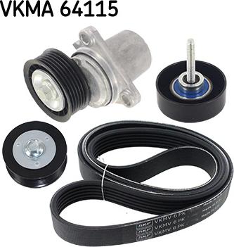 SKF VKMA 64115 - Ķīļrievu siksnu komplekts ps1.lv