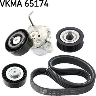 SKF VKMA 65174 - Ķīļrievu siksnu komplekts ps1.lv