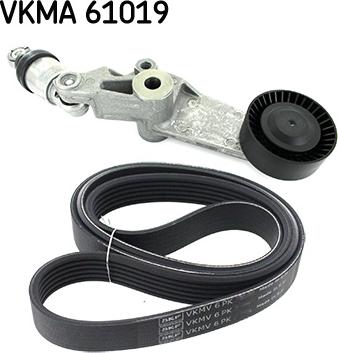 SKF VKMA 61019 - Ķīļrievu siksnu komplekts ps1.lv