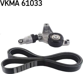 SKF VKMA 61033 - Ķīļrievu siksnu komplekts ps1.lv