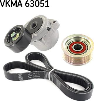 SKF VKMA 63051 - Ķīļrievu siksnu komplekts ps1.lv