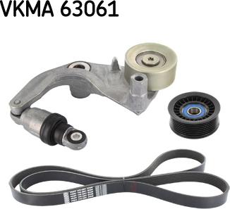 SKF VKMA 63061 - Ķīļrievu siksnu komplekts ps1.lv