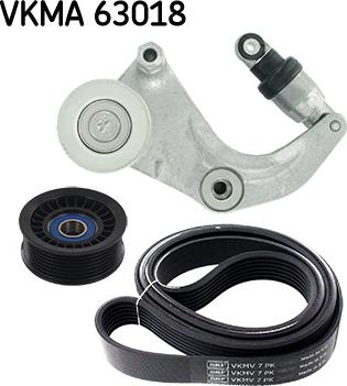 SKF VKMA 63018 - Ķīļrievu siksnu komplekts ps1.lv