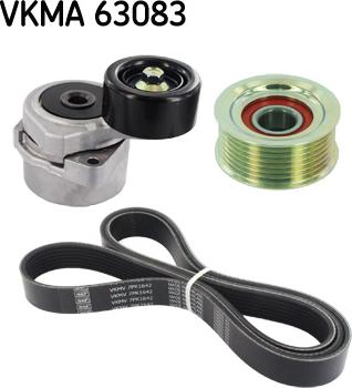 SKF VKMA 63083 - Ķīļrievu siksnu komplekts ps1.lv