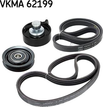 SKF VKMA 62199 - Ķīļrievu siksnu komplekts ps1.lv