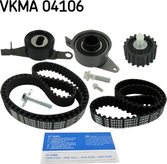 SKF VKMA 04106 - Zobsiksnas komplekts ps1.lv