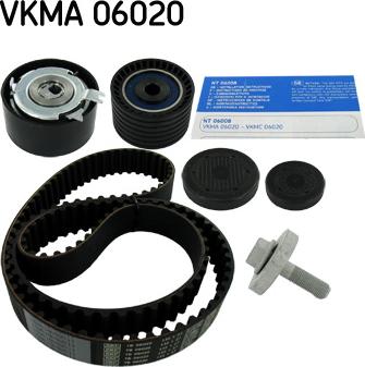 SKF VKMA 06020 - Zobsiksnas komplekts ps1.lv