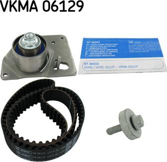 SKF VKMA 06129 - Zobsiksnas komplekts ps1.lv