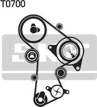 SKF VKMC 01263-2 - Ūdenssūknis + Zobsiksnas komplekts ps1.lv