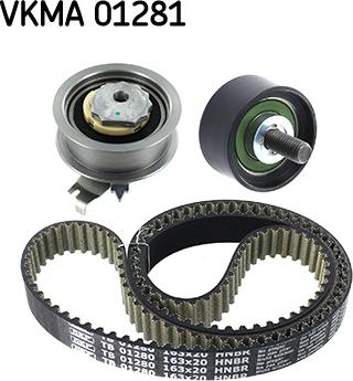 SKF VKMA 01281 - Zobsiksnas komplekts ps1.lv