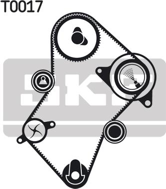 SKF VKMA 03240 - Zobsiksnas komplekts ps1.lv