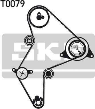 SKF VKMA 96219 - Zobsiksnas komplekts ps1.lv