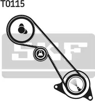 SKF VKMA 02422 - Zobsiksnas komplekts ps1.lv