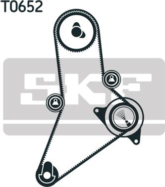 SKF VKMA 02383 - Zobsiksnas komplekts ps1.lv