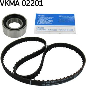 SKF VKMA 02201 - Zobsiksnas komplekts ps1.lv