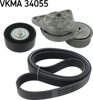 SKF VKMA 34055 - Ķīļrievu siksnu komplekts ps1.lv