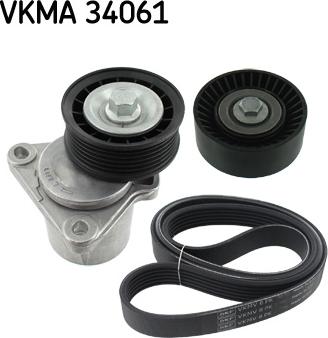 SKF VKMA 34061 - Ķīļrievu siksnu komplekts ps1.lv