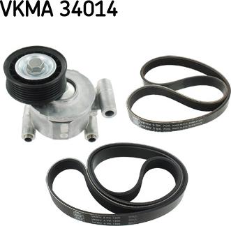 SKF VKMA 34014 - Ķīļrievu siksnu komplekts ps1.lv