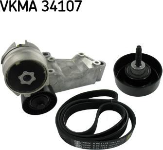 SKF VKMA 34107 - Ķīļrievu siksnu komplekts ps1.lv