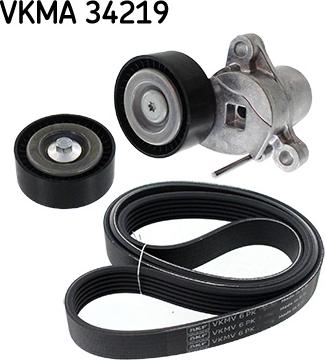 SKF VKMA 34219 - Ķīļrievu siksnu komplekts ps1.lv