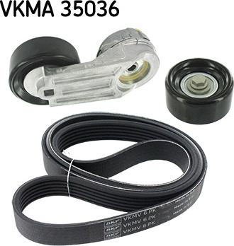 SKF VKMA 35036 - Ķīļrievu siksnu komplekts ps1.lv