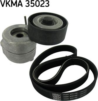 SKF VKMA 35023 - Ķīļrievu siksnu komplekts ps1.lv