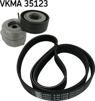 SKF VKMA 35123 - Ķīļrievu siksnu komplekts ps1.lv