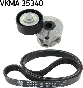 SKF VKMA 35340 - Ķīļrievu siksnu komplekts ps1.lv