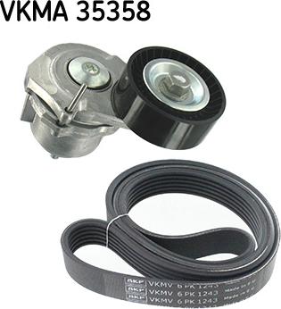 SKF VKMA 35358 - Ķīļrievu siksnu komplekts ps1.lv