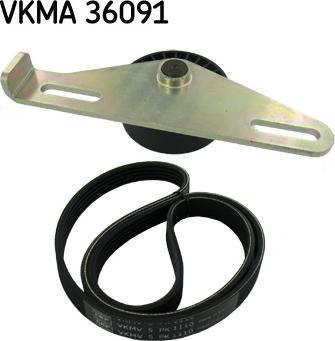 SKF VKMA 36091 - Ķīļrievu siksnu komplekts ps1.lv