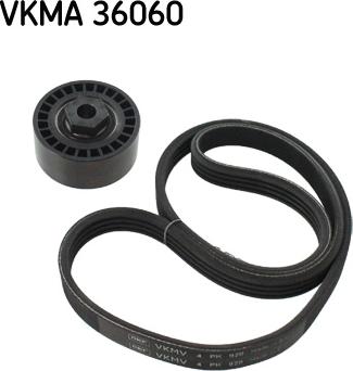 SKF VKMA 36060 - Ķīļrievu siksnu komplekts ps1.lv