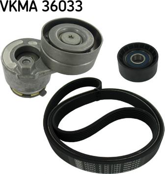 SKF VKMA 36033 - Ķīļrievu siksnu komplekts ps1.lv