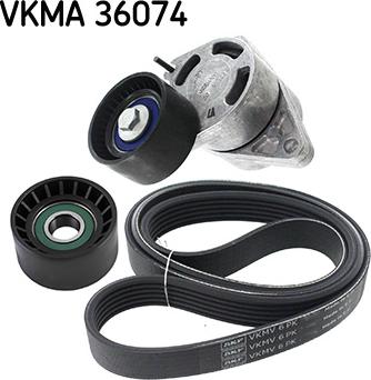 SKF VKMA 36074 - Ķīļrievu siksnu komplekts ps1.lv