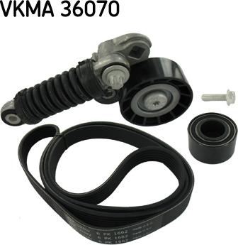 SKF VKMA 36070 - Ķīļrievu siksnu komplekts ps1.lv