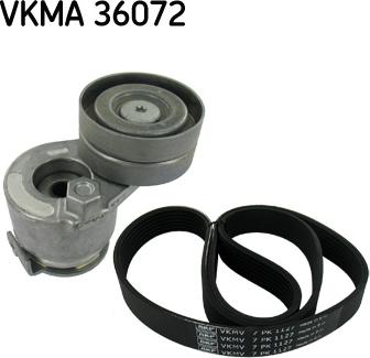 SKF VKMA 36072 - Ķīļrievu siksnu komplekts ps1.lv