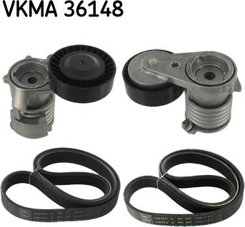 SKF VKMA 36148 - Ķīļrievu siksnu komplekts ps1.lv