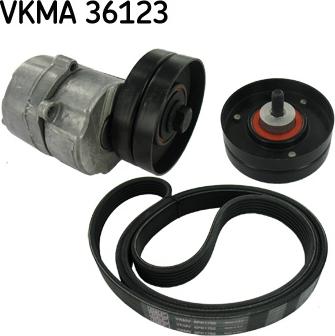 SKF VKMA 36123 - Ķīļrievu siksnu komplekts ps1.lv