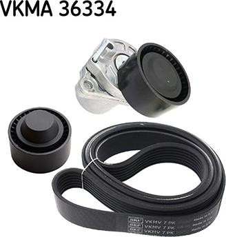 SKF VKMA 36334 - Ķīļrievu siksnu komplekts ps1.lv