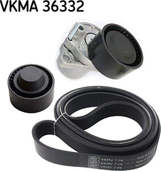 SKF VKMA 36332 - Ķīļrievu siksnu komplekts ps1.lv