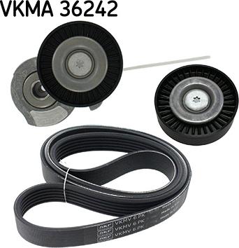 SKF VKMA 36242 - Ķīļrievu siksnu komplekts ps1.lv