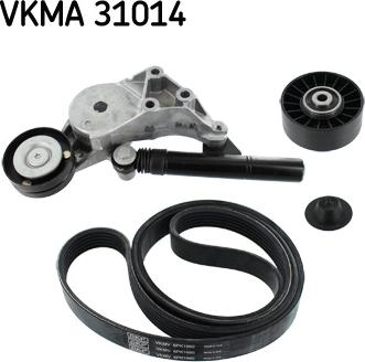 SKF VKMA 31014 - Ķīļrievu siksnu komplekts ps1.lv