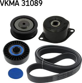 SKF VKMA 31089 - Ķīļrievu siksnu komplekts ps1.lv