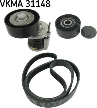 SKF VKMA 31148 - Ķīļrievu siksnu komplekts ps1.lv