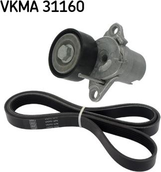 SKF VKMA 31160 - Ķīļrievu siksnu komplekts ps1.lv