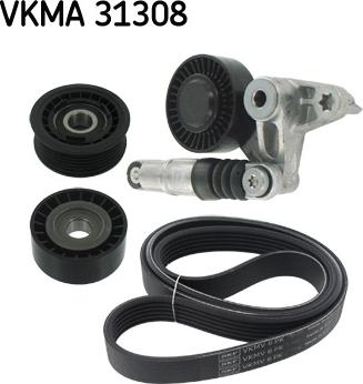 SKF VKMA 31308 - Ķīļrievu siksnu komplekts ps1.lv