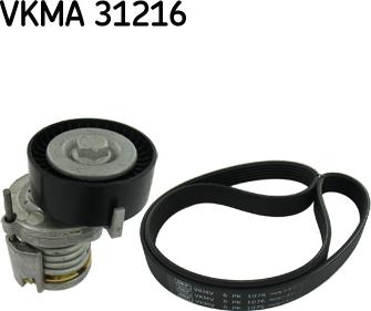 SKF VKMA 31216 - Ķīļrievu siksnu komplekts ps1.lv