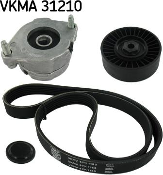 SKF VKMA 31210 - Ķīļrievu siksnu komplekts ps1.lv